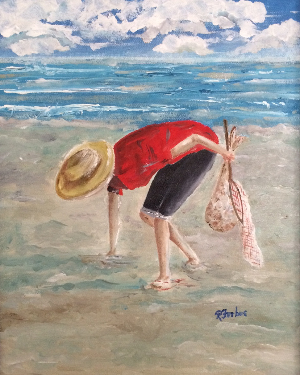 Rick Forbus, PhD » Woman on Beach-COMMISSIONED